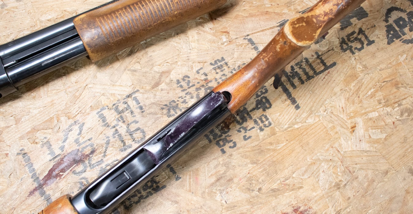 REMINGTON 870 Wingmaster 12 Gauge Police Trade-In Shotguns with 18-Inch Barrels
